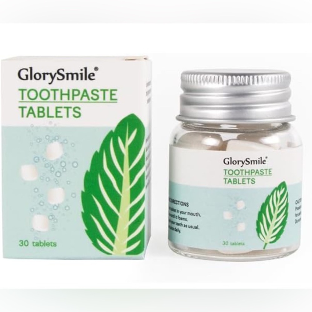Toothpaste Tablets Peppermint, Nano Hydroxyapatite, Fluoride Free, 60 Count